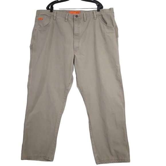 Wrangler | 48X30 Riggs Workwear FR Utility Carpenter Pants Khaki - Picture 2 of 12